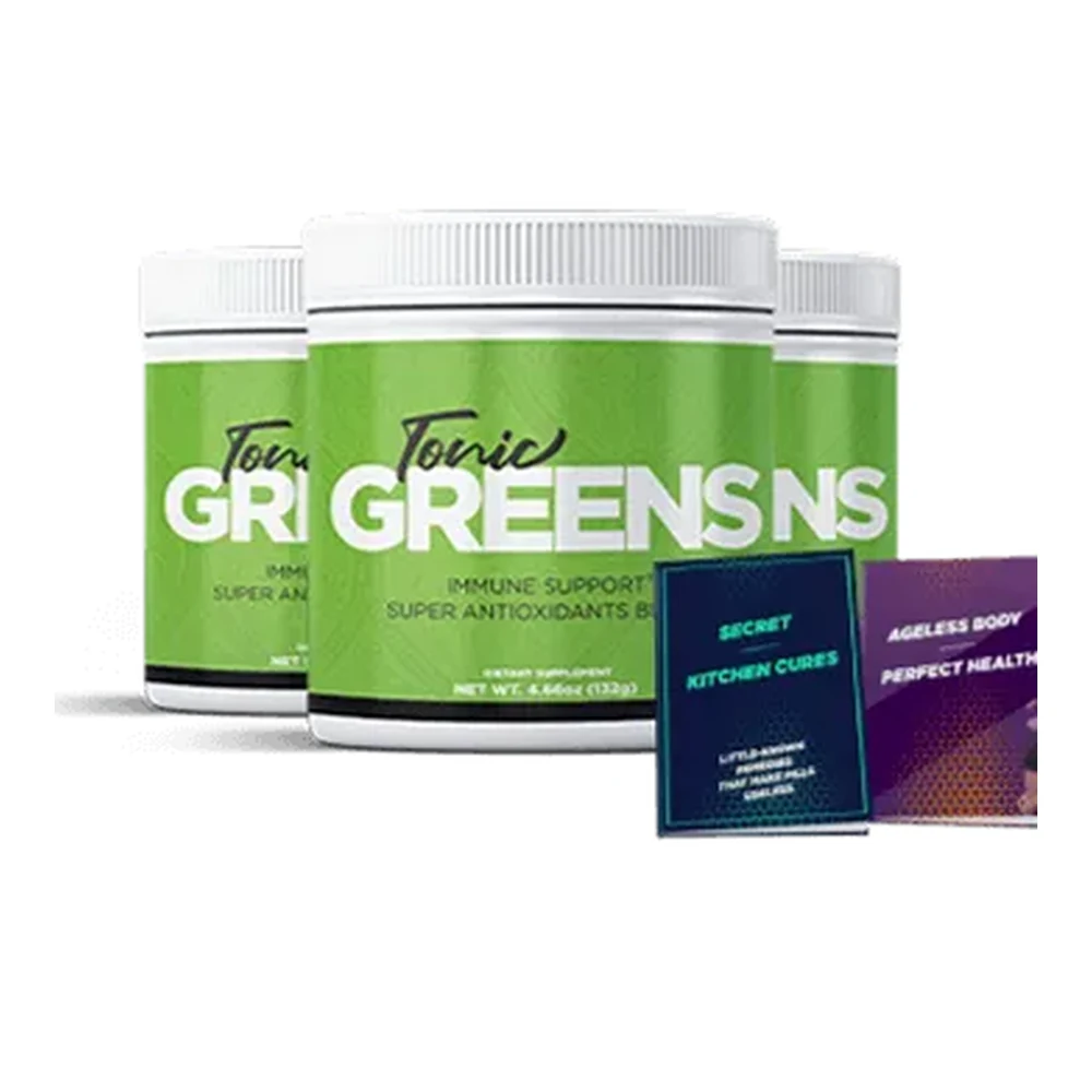 Tonic Greens 3 tubs package — immune support powder pricing